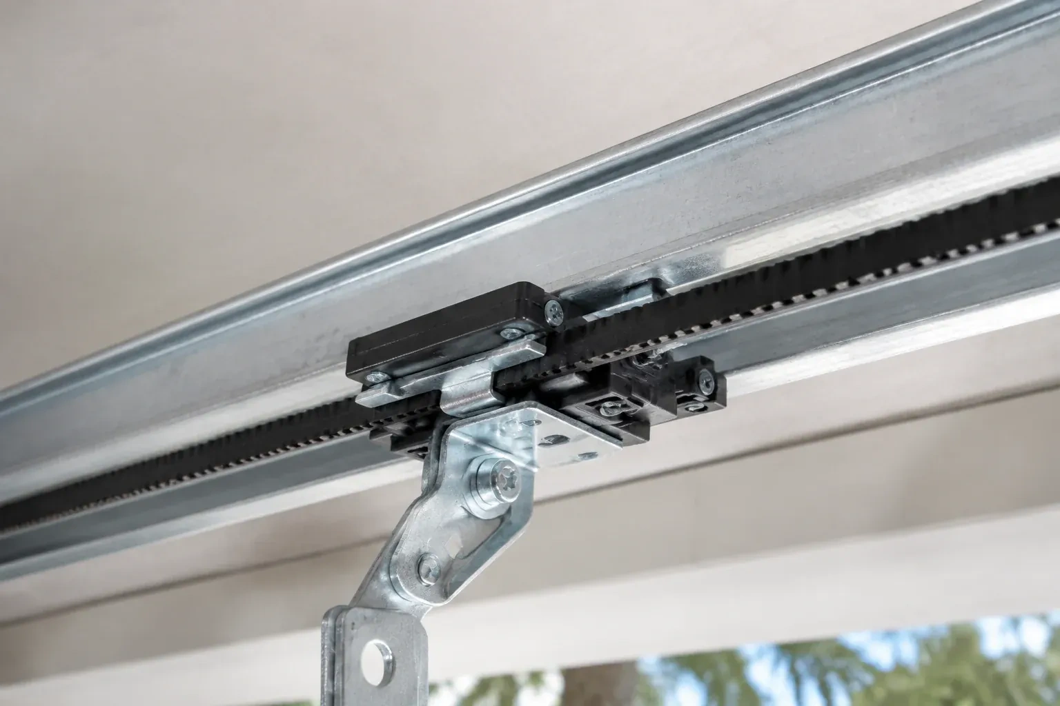 Illustrative garage doors scene; not an actual job — Belt-Drive Opener Repair, Collingwood